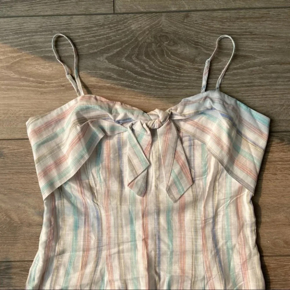 Striped Multicolor Spaghetti Strap Dress - Picture 8 of 14